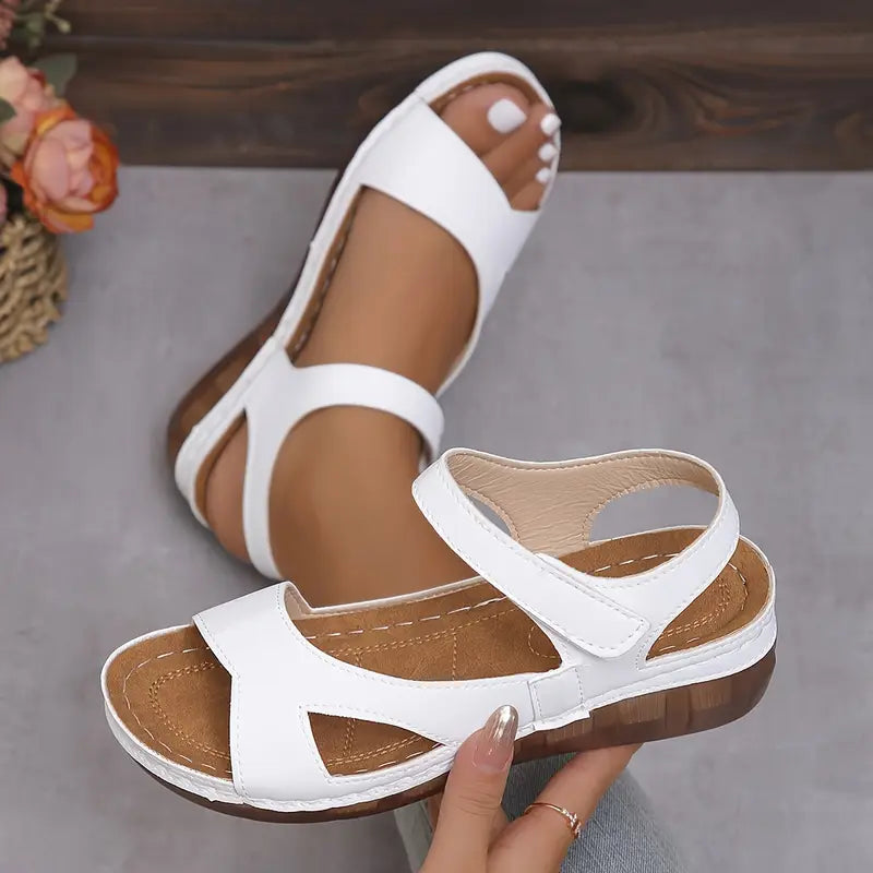 Carla | Sandales minimalistes en simili cuir