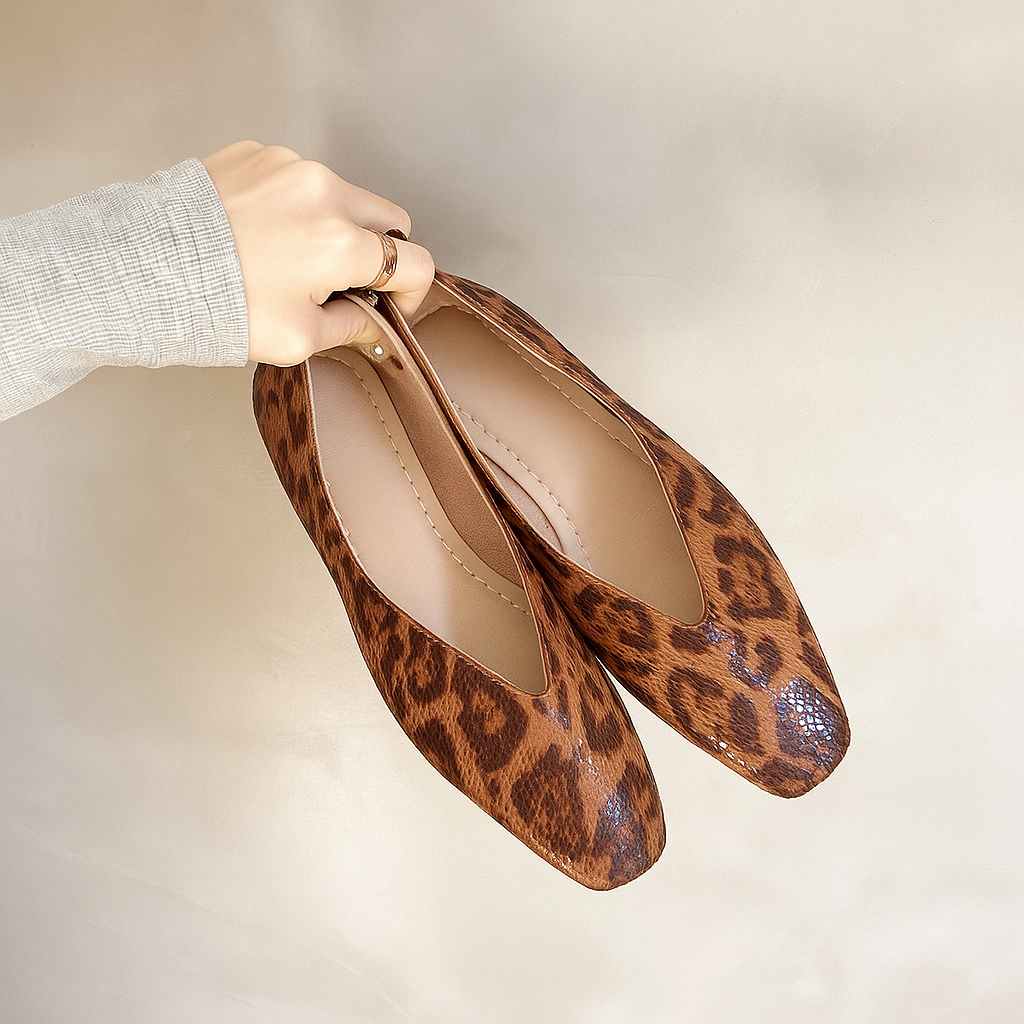 Nairobi | Ballerines imprimé animal