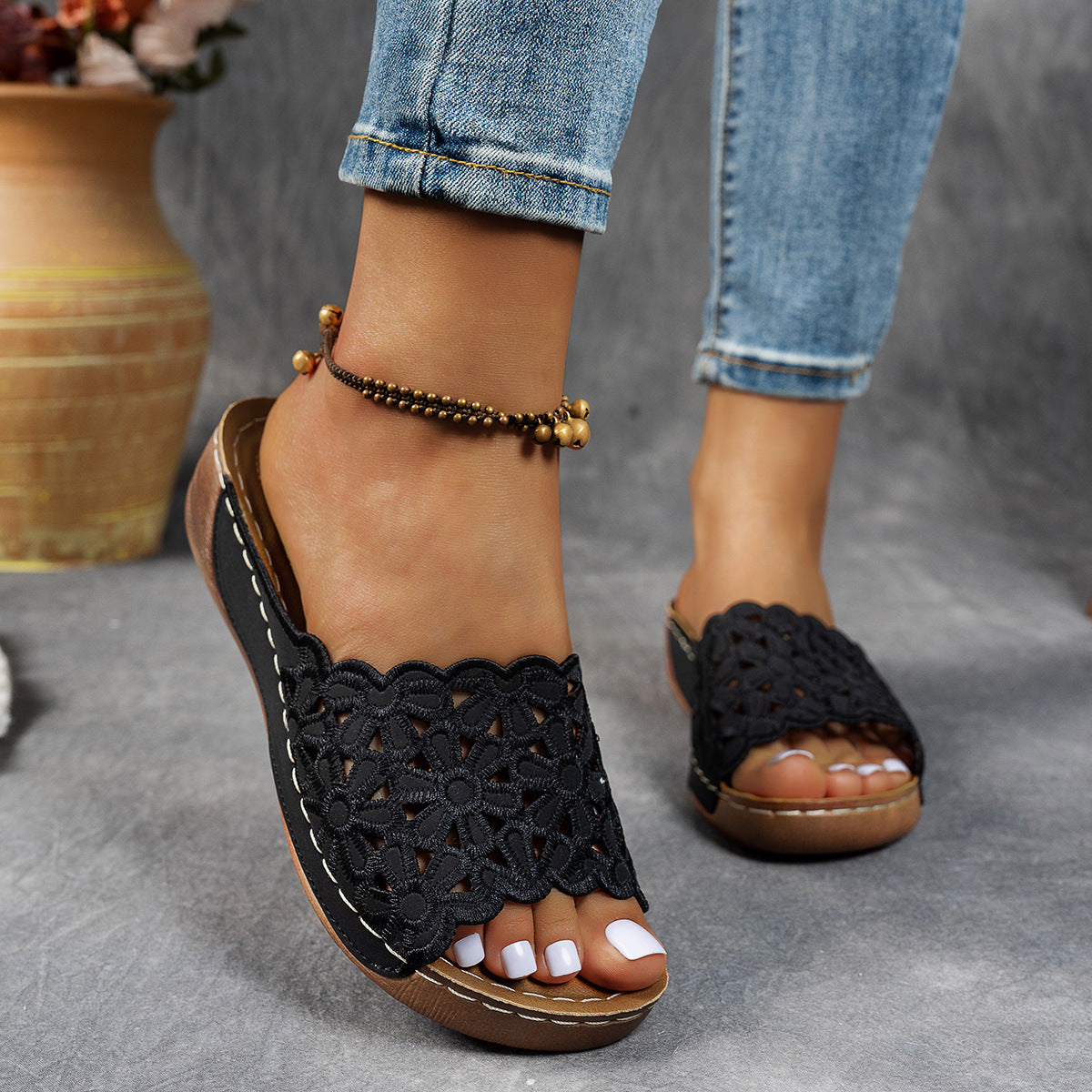 Diana | Chaussons confortables avec soutien orthopédique