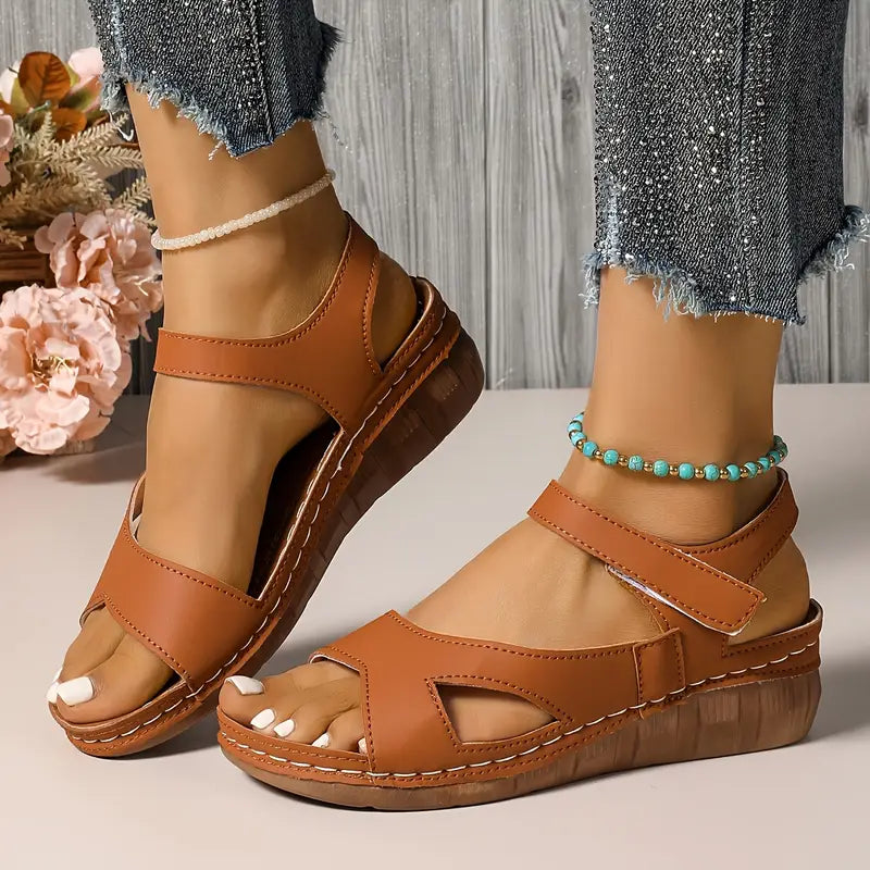 Carla | Sandales minimalistes en simili cuir