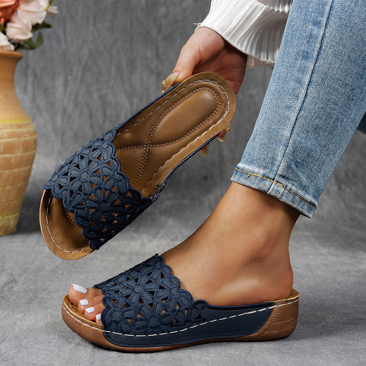 Diana | Chaussons confortables avec soutien orthopédique