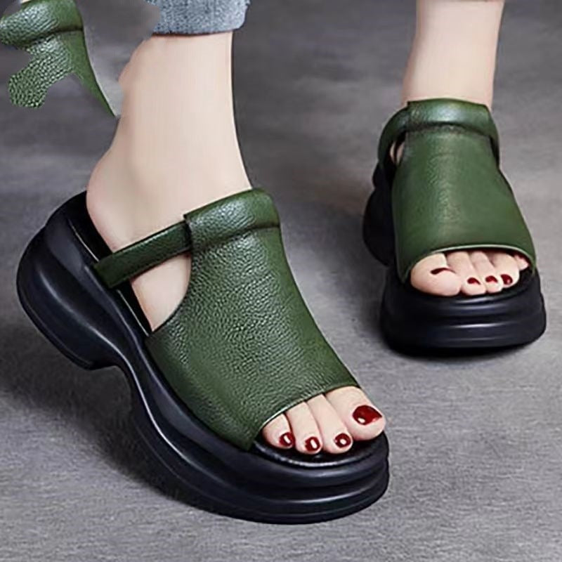 Jenny | Sandales à talons compensés élégantes pour femmes avec semelles douces