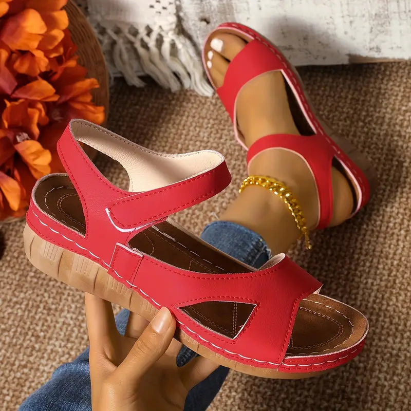 Carla | Sandales minimalistes en simili cuir