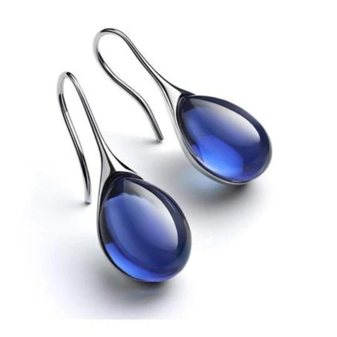 Marie | Boucles d'oreilles en cristal en forme de goutte