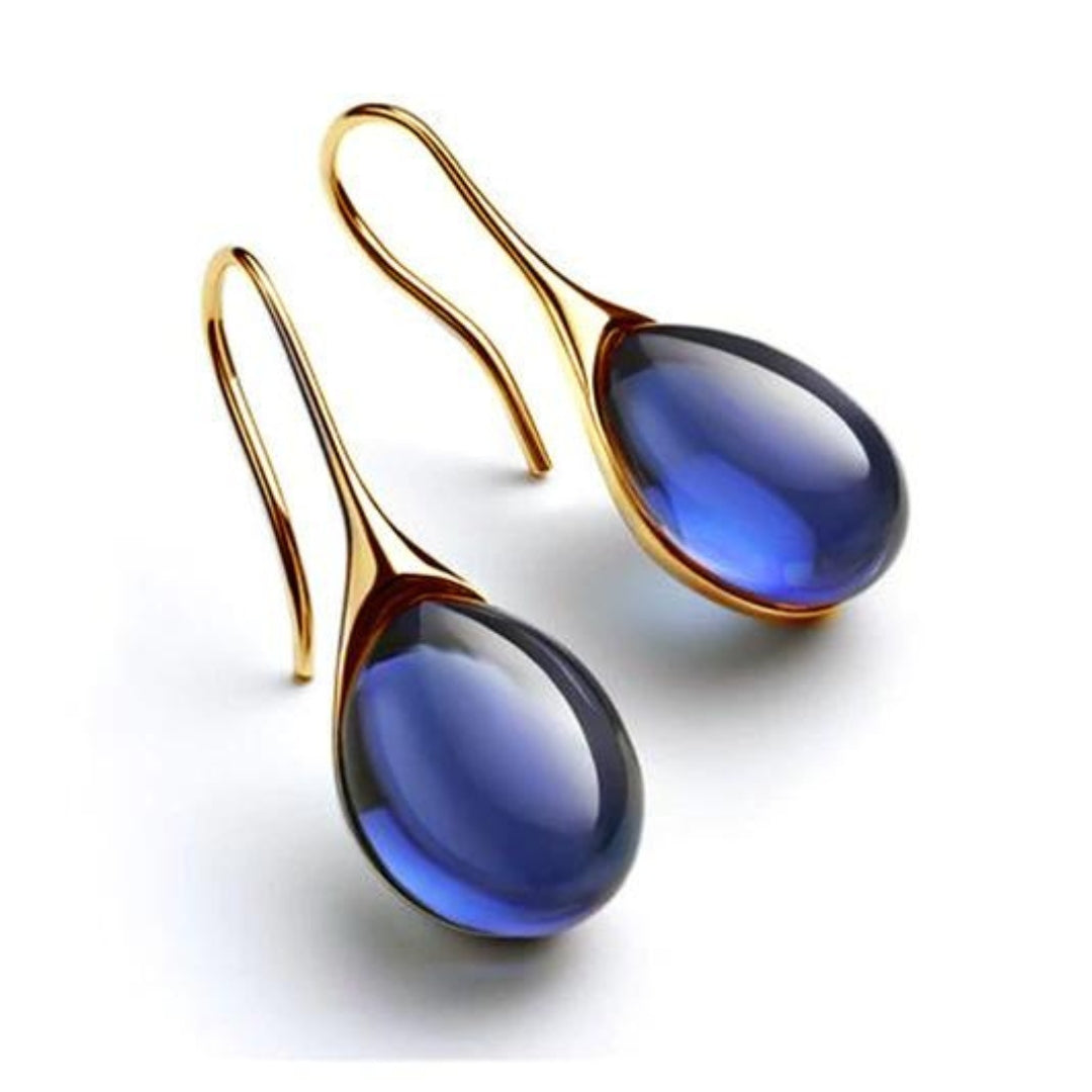 Marie | Boucles d'oreilles en cristal en forme de goutte
