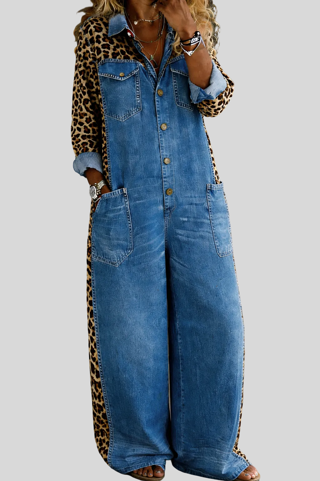 Londres | Combinaison chemise en jean