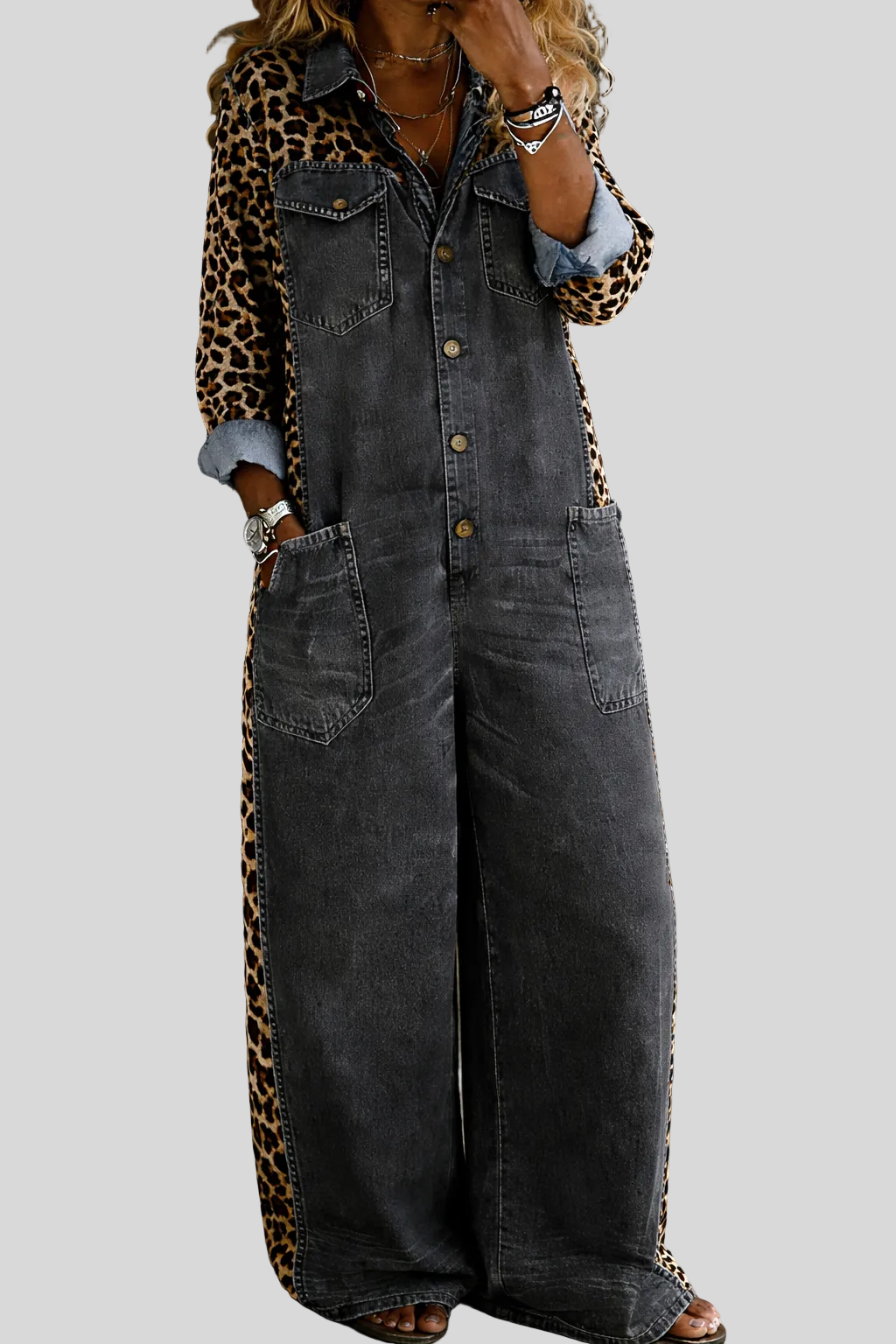 Londres | Combinaison chemise en jean