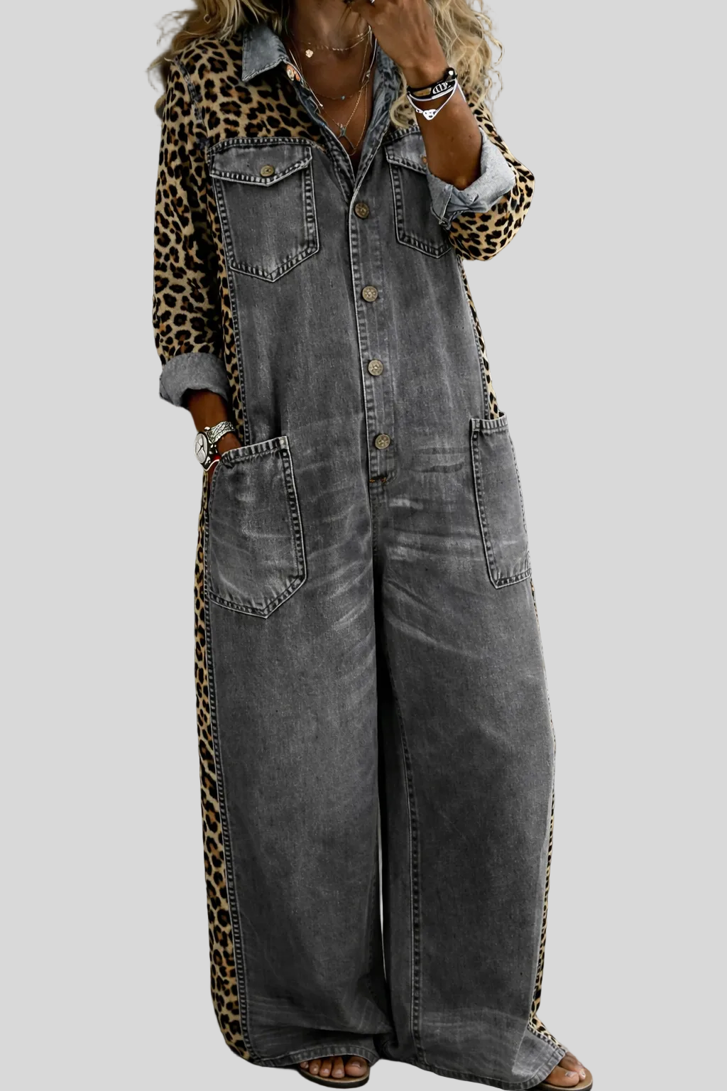 Londres | Combinaison chemise en jean