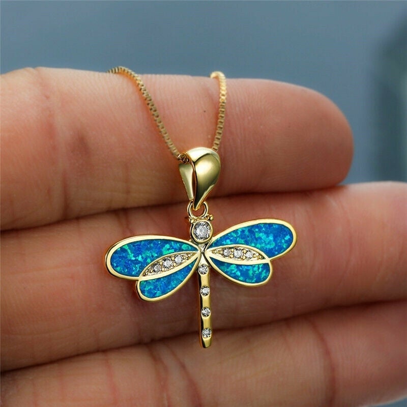 Tatiana | Collier doré avec libellule