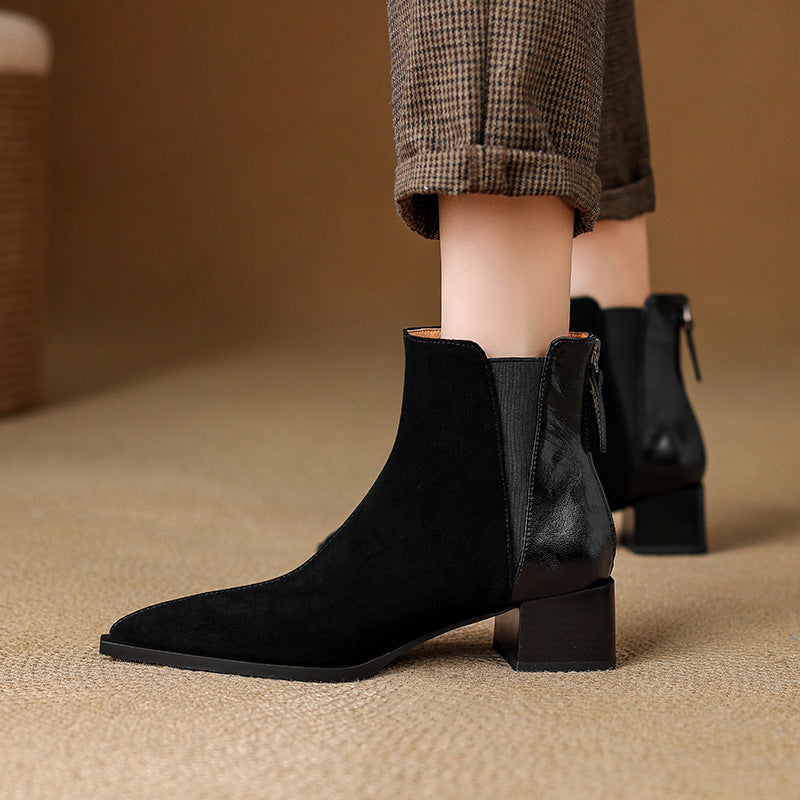 Varsovie | Bottines de Luxe à Talon Moyen