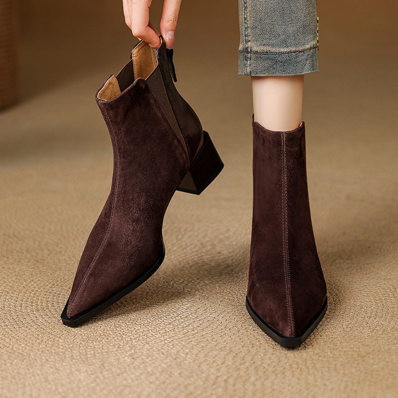 Varsovie | Bottines de Luxe à Talon Moyen