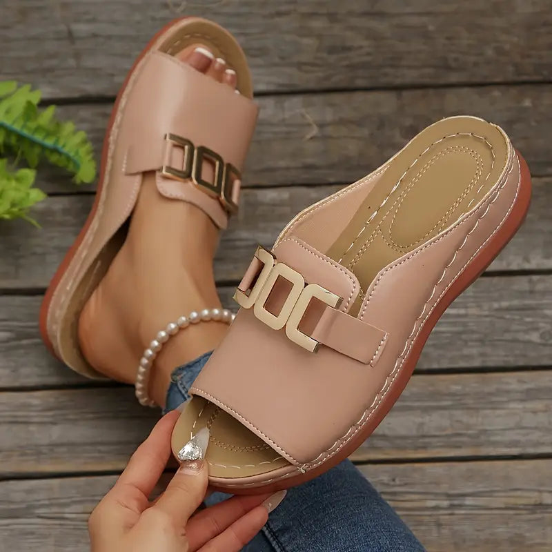 Agnes | Sandales élégantes pour femmes à talon compensé