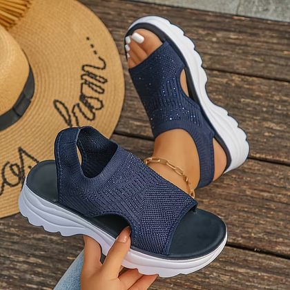 Heidi | Sandales de sport pour femmes en couleur unie avec un grand confort de port