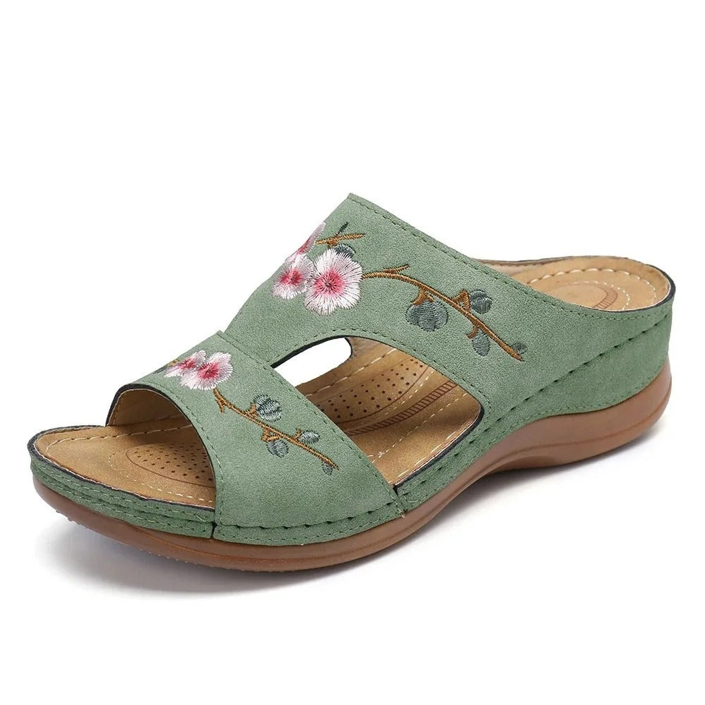 Karin | Sandales orthopédiques confortables avec motif floral