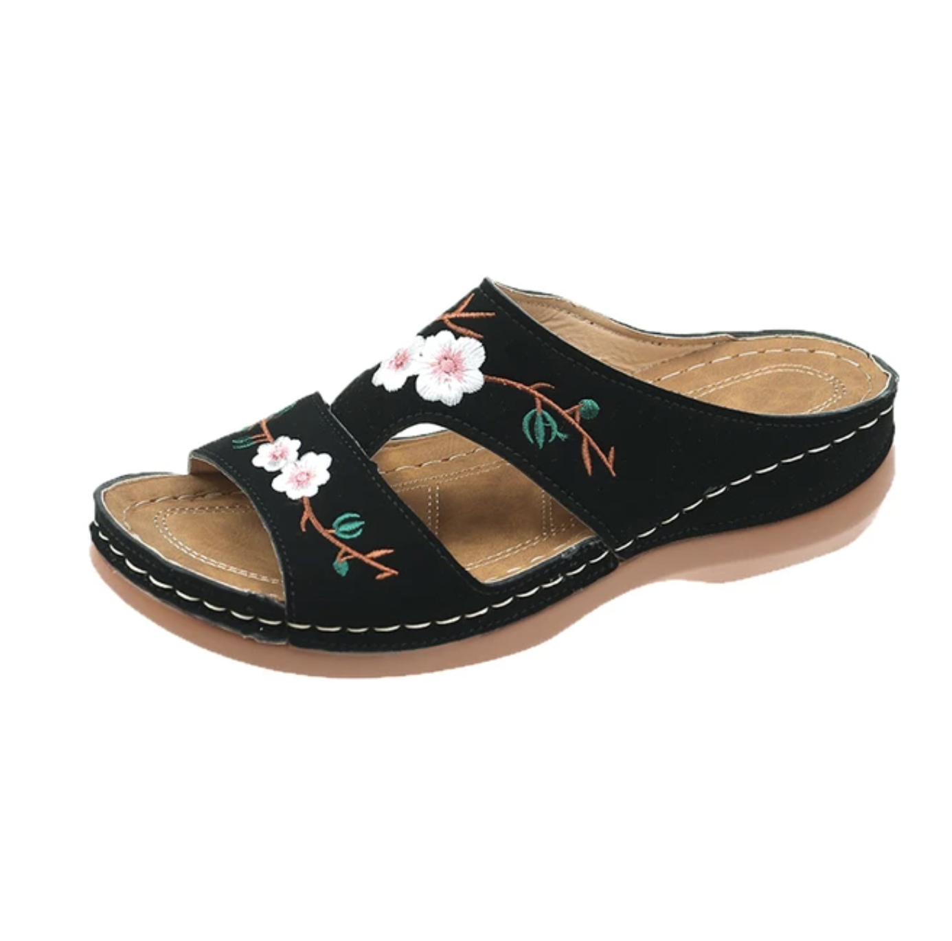 Karin | Sandales orthopédiques confortables avec motif floral
