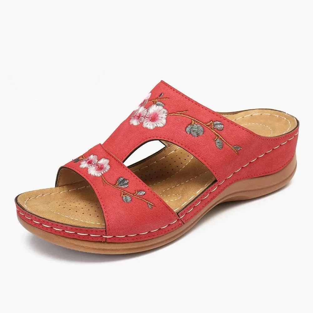 Karin | Sandales orthopédiques confortables avec motif floral