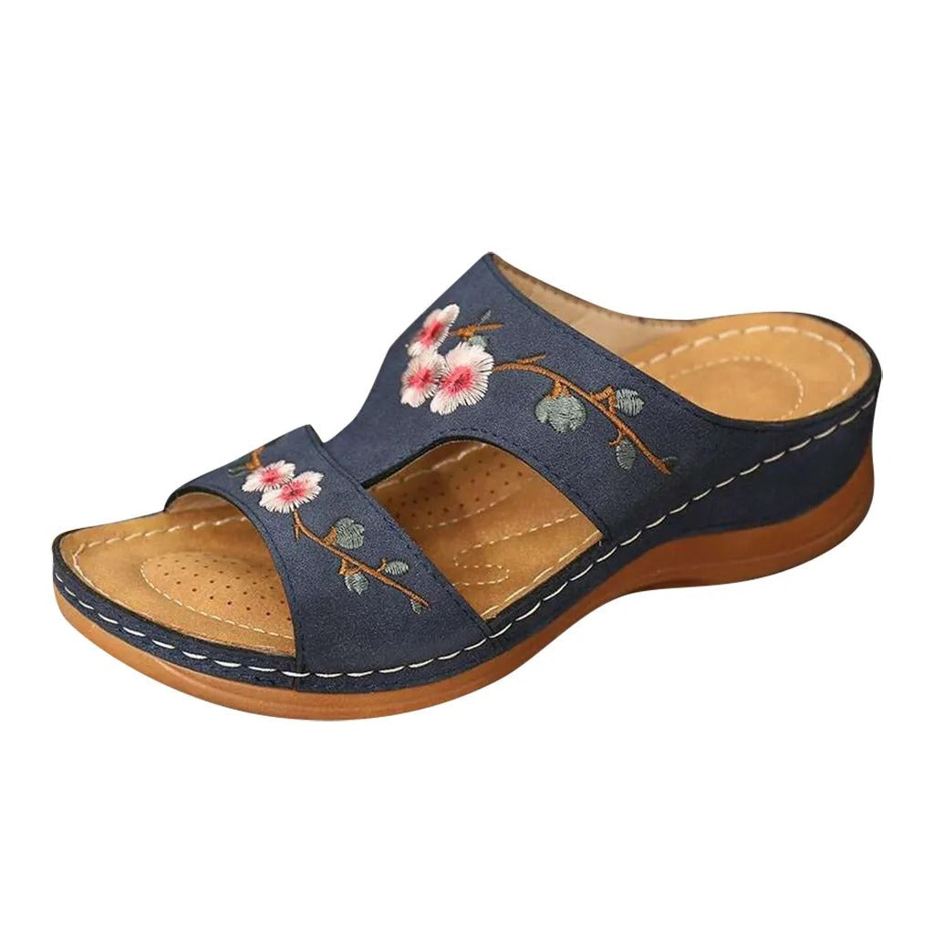Karin | Sandales orthopédiques confortables avec motif floral