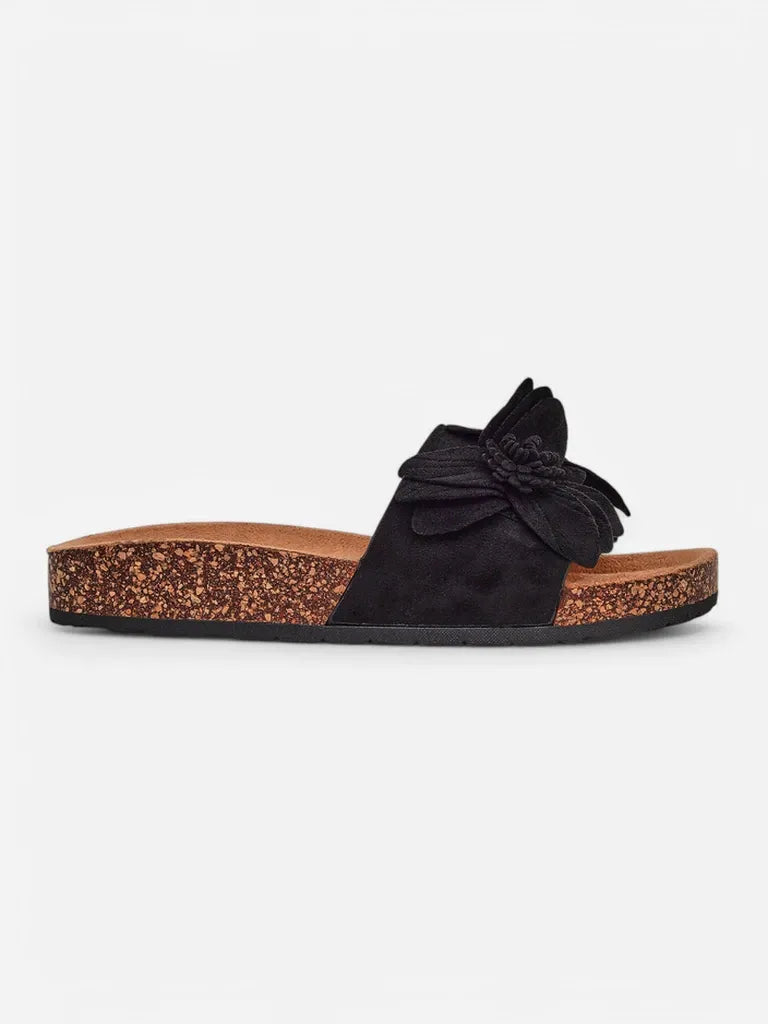 Lieselotte | Tongs élégantes pour femmes avec détails floraux