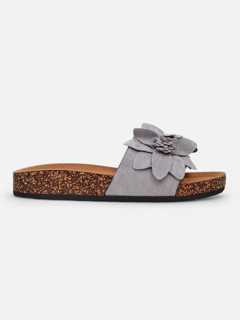 Lieselotte | Tongs élégantes pour femmes avec détails floraux