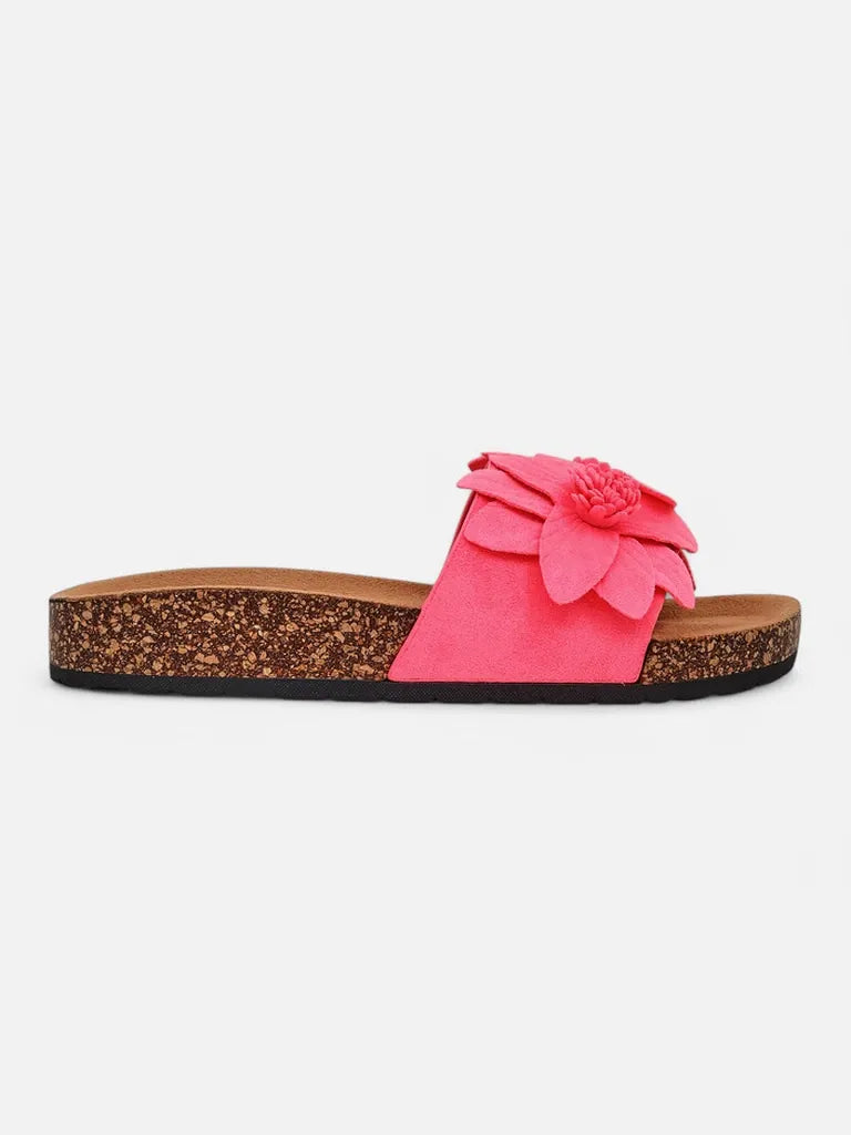 Lieselotte | Tongs élégantes pour femmes avec détails floraux